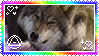 Wolf Therian Stamp